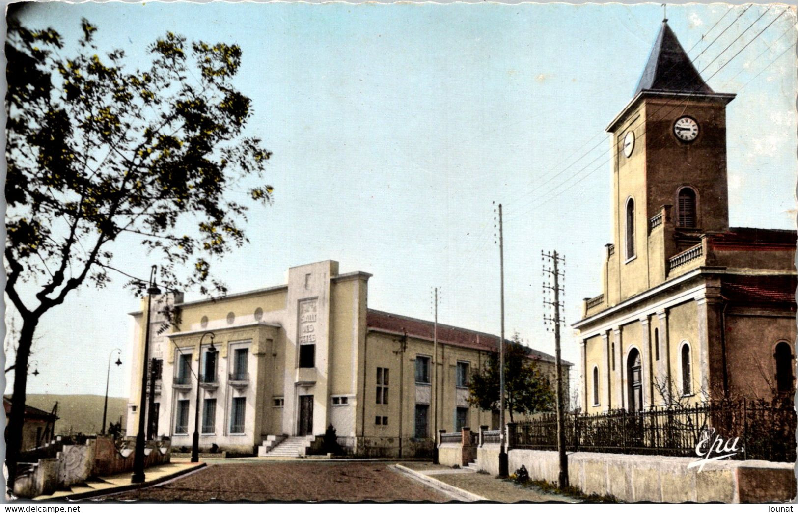 BOUIRA - L'église Et L'Hôtel De Ville - Other & Unclassified