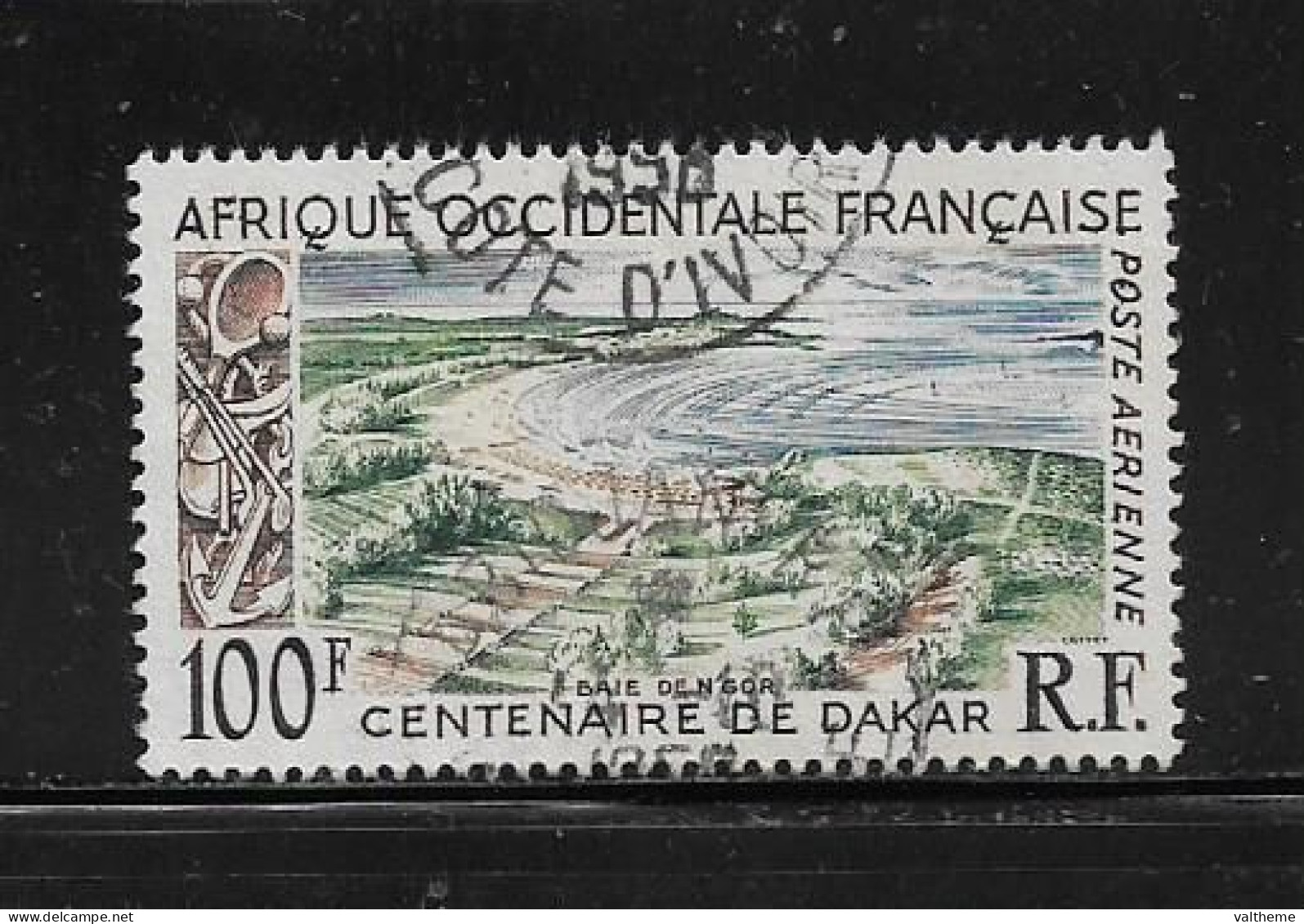 A.O.F  ( DIV - 446 )   1958   N° YVERT ET TELLIER  POSTE AERIENNE   N°  27 - Used Stamps