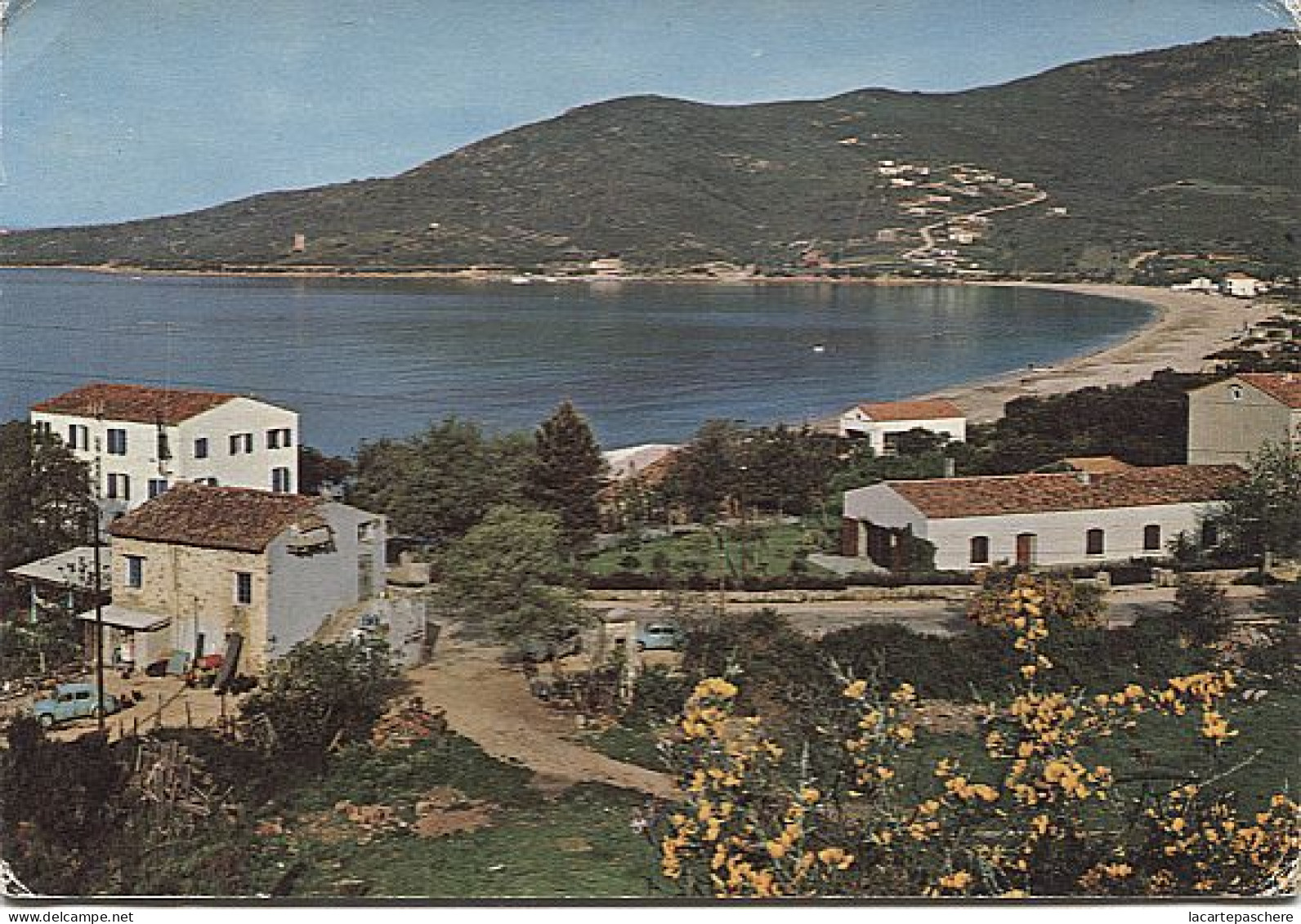 X120702 CORSE DU SUD SAGONE VUE GENERALE LA PLAGE - Sonstige & Ohne Zuordnung