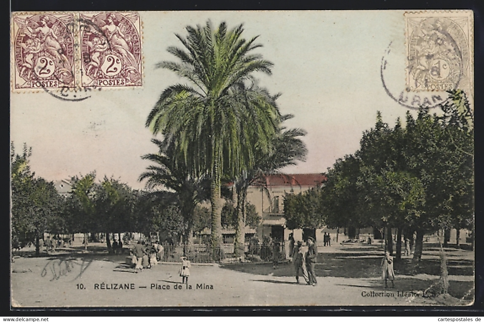 CPA Rélizane, Place De La Mina  - Algiers