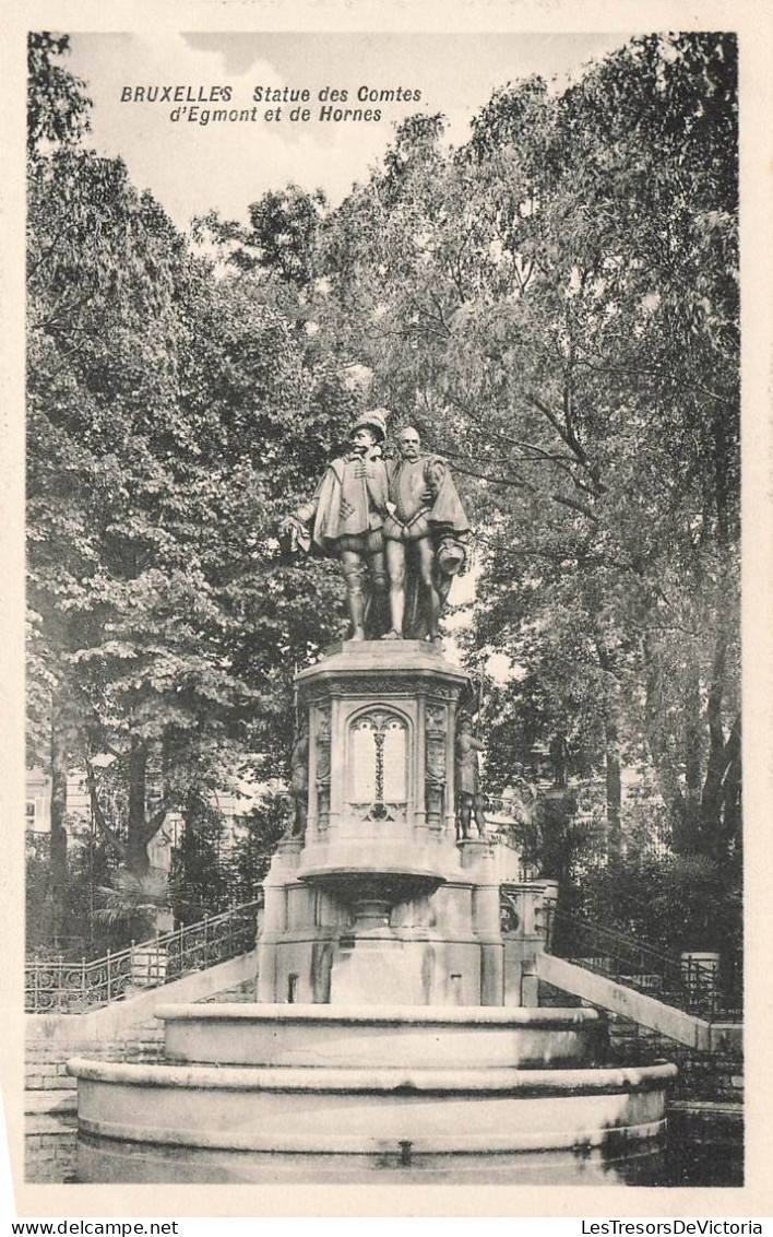 BELGIQUE - Bruxelles - Statue Des Comtes D'Egmont Et De Hornes - Carte Postale Ancienne - Andere & Zonder Classificatie