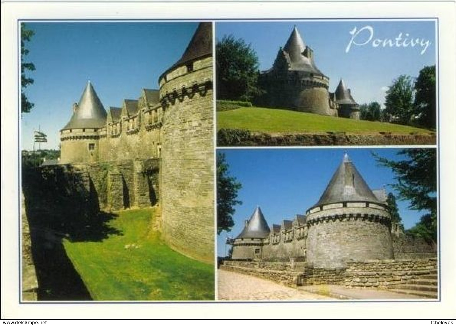 (56). Pontivy. Ed Dubray N°3 & 21 & 7905 Notre Dame De La Joie XV S &7902 Bords Du Canal & Chateau De Rohan. - Pontivy