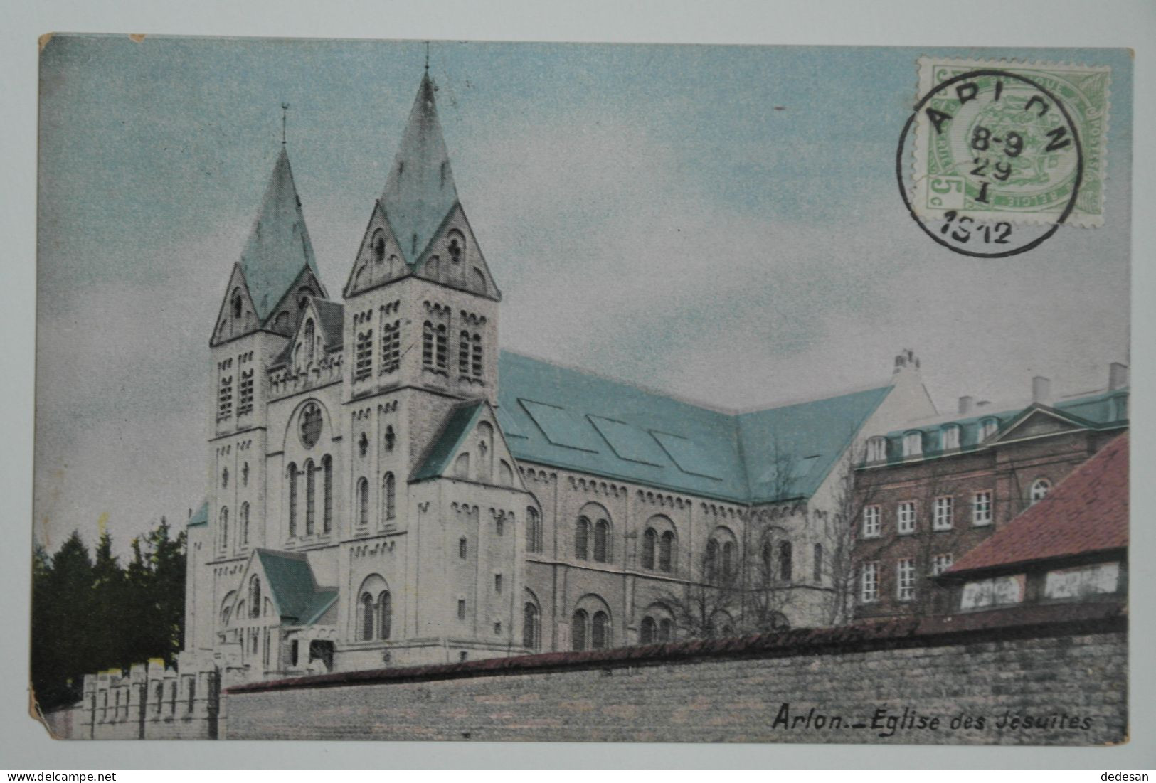CPA Couleur 1912 Arlon église Des Jésuites - CHA03 - Arlon