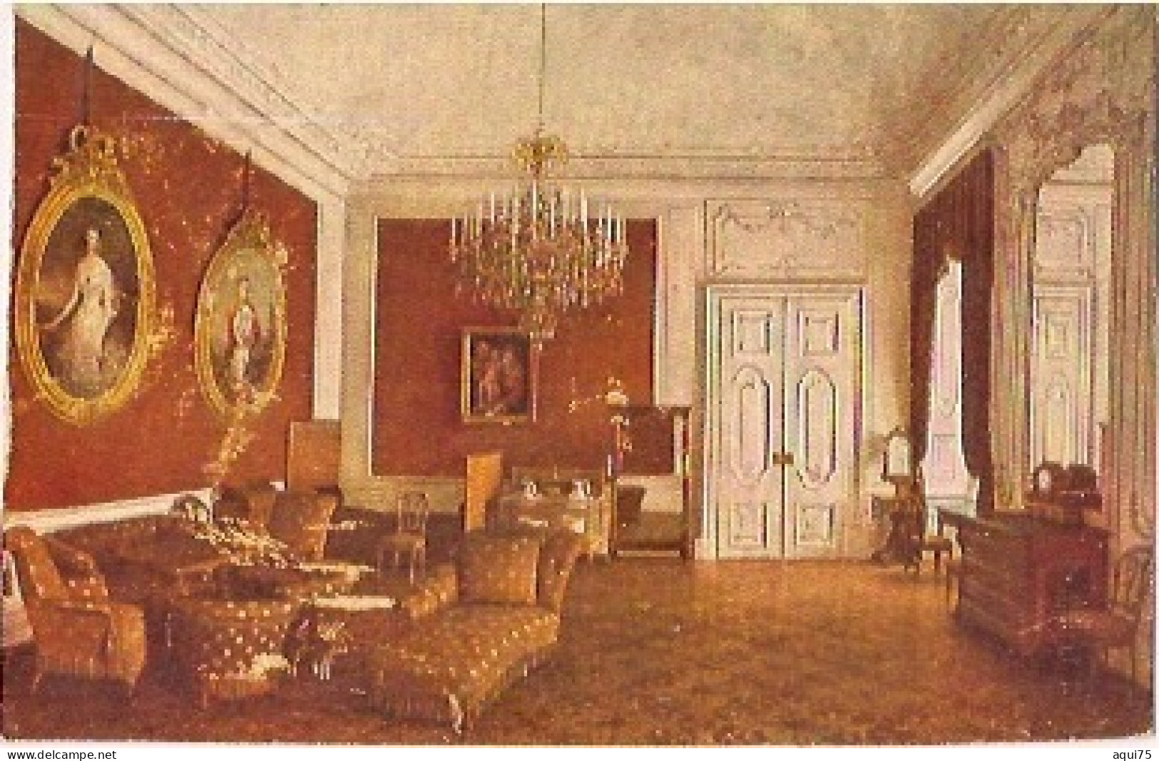 VIENNE    SCHOENBRUNN    Chambre à Coiucher De L'Empereur François-Joseph (découpée) - Palacio De Schönbrunn