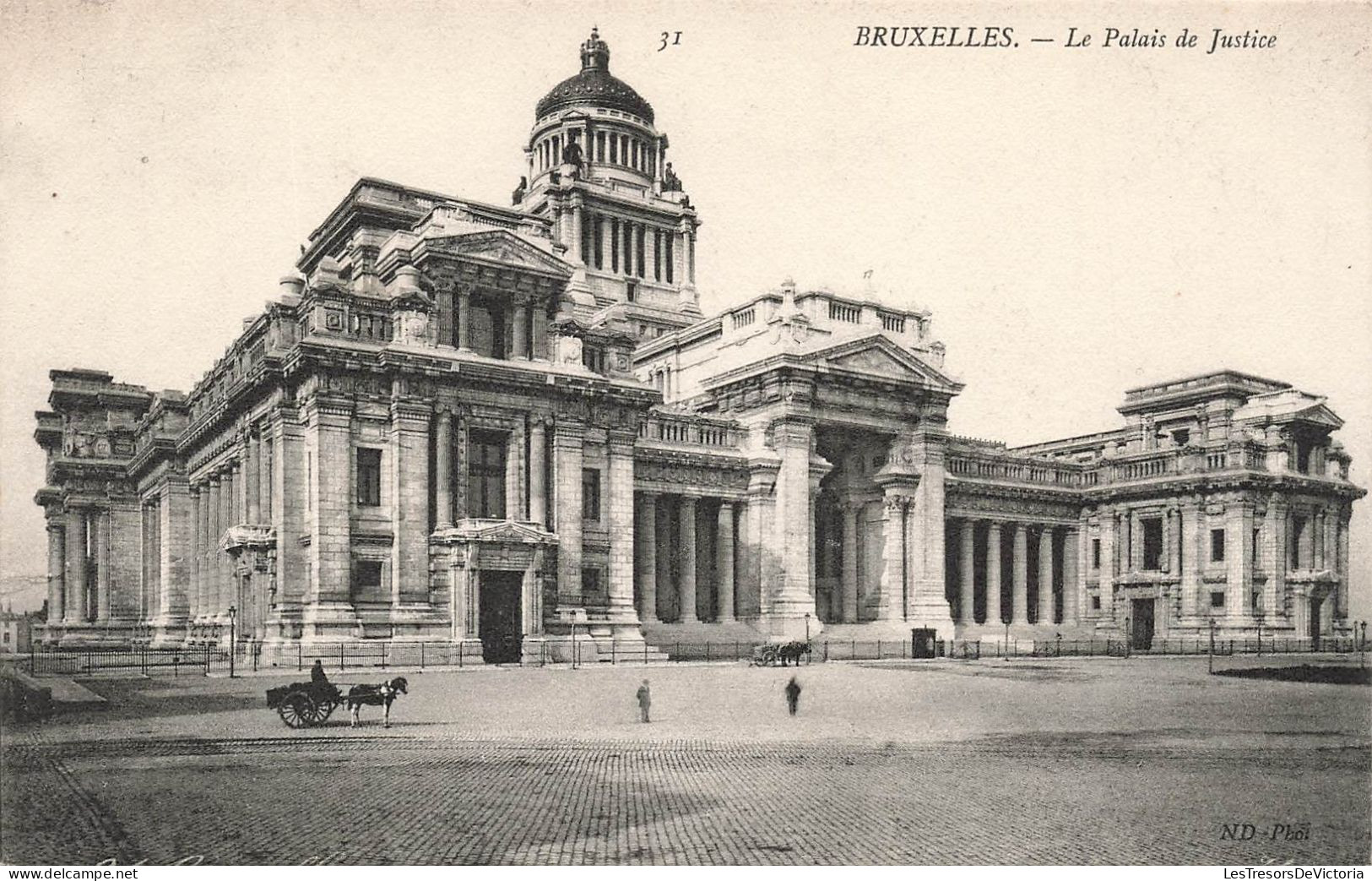 BELGIQUE - Bruxelles - Vue Générale Du Palais De Justice - Animé - Carte Postale Ancienne - Sonstige & Ohne Zuordnung