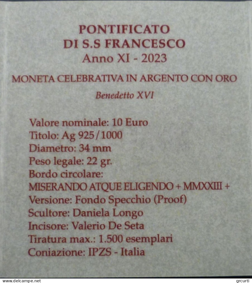 Vaticano - 10 Euro 2023 - Benedetto XVI - UC# 314 - Vaticano (Ciudad Del)