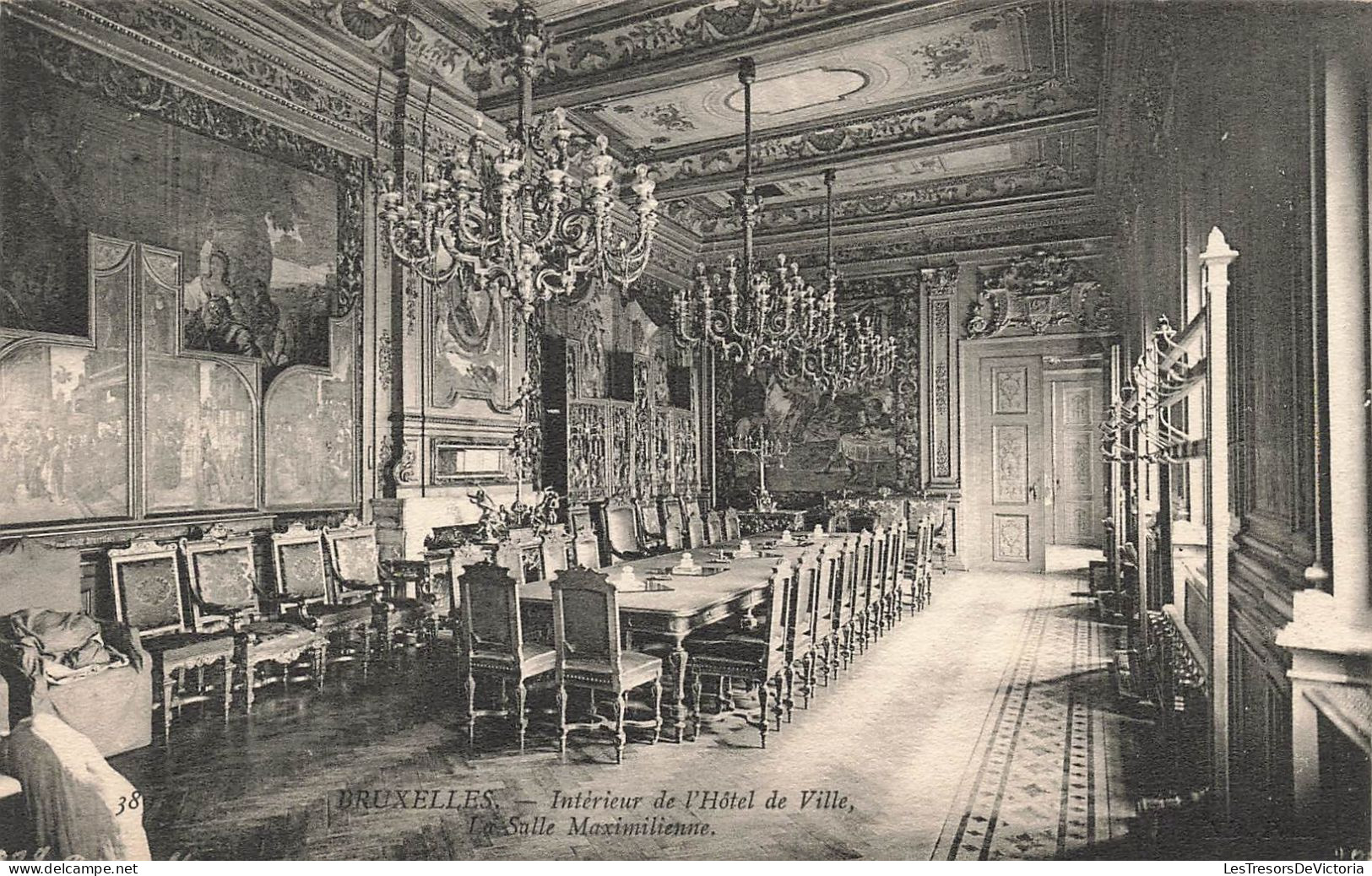 BELGIQUE - Bruxelles - Intérieur De L'hôtel De Ville - La Salle Maximilienne - Carte Postale Ancienne - Other & Unclassified