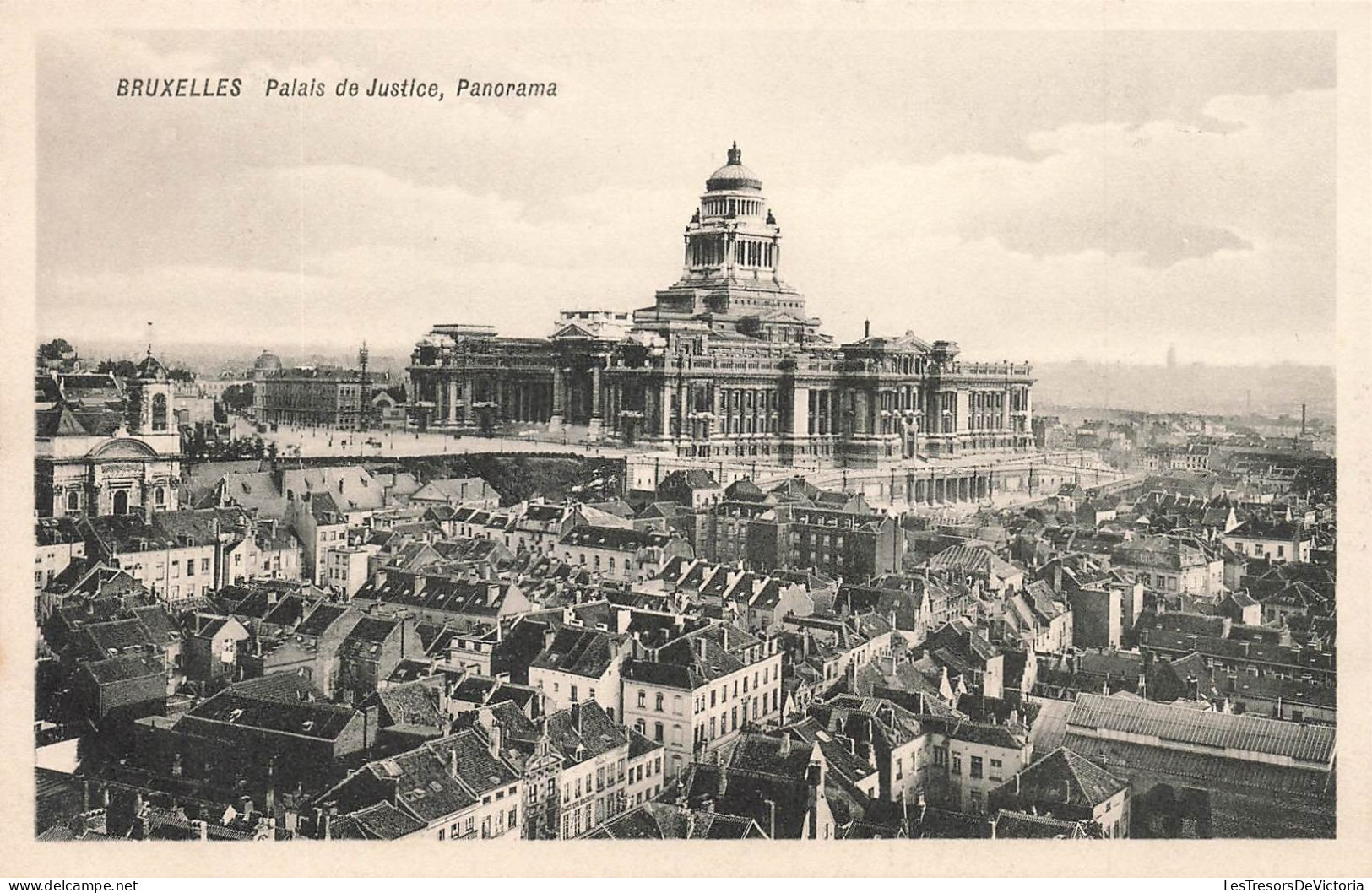 BELGIQUE - Bruxelles - Panorama De La Ville Et Le Palais De Justice - Carte Postale Ancienne - Other & Unclassified