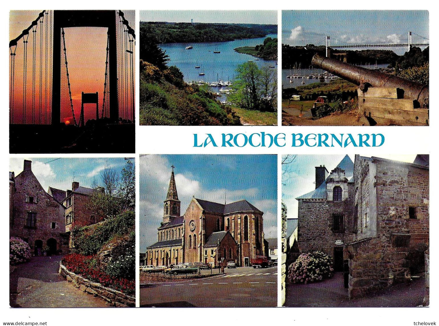 (56). La Roche-Bernard. (1) Hotel De Ville & (2) & (3) Ducourtioux & (4) Pont - La Roche-Bernard