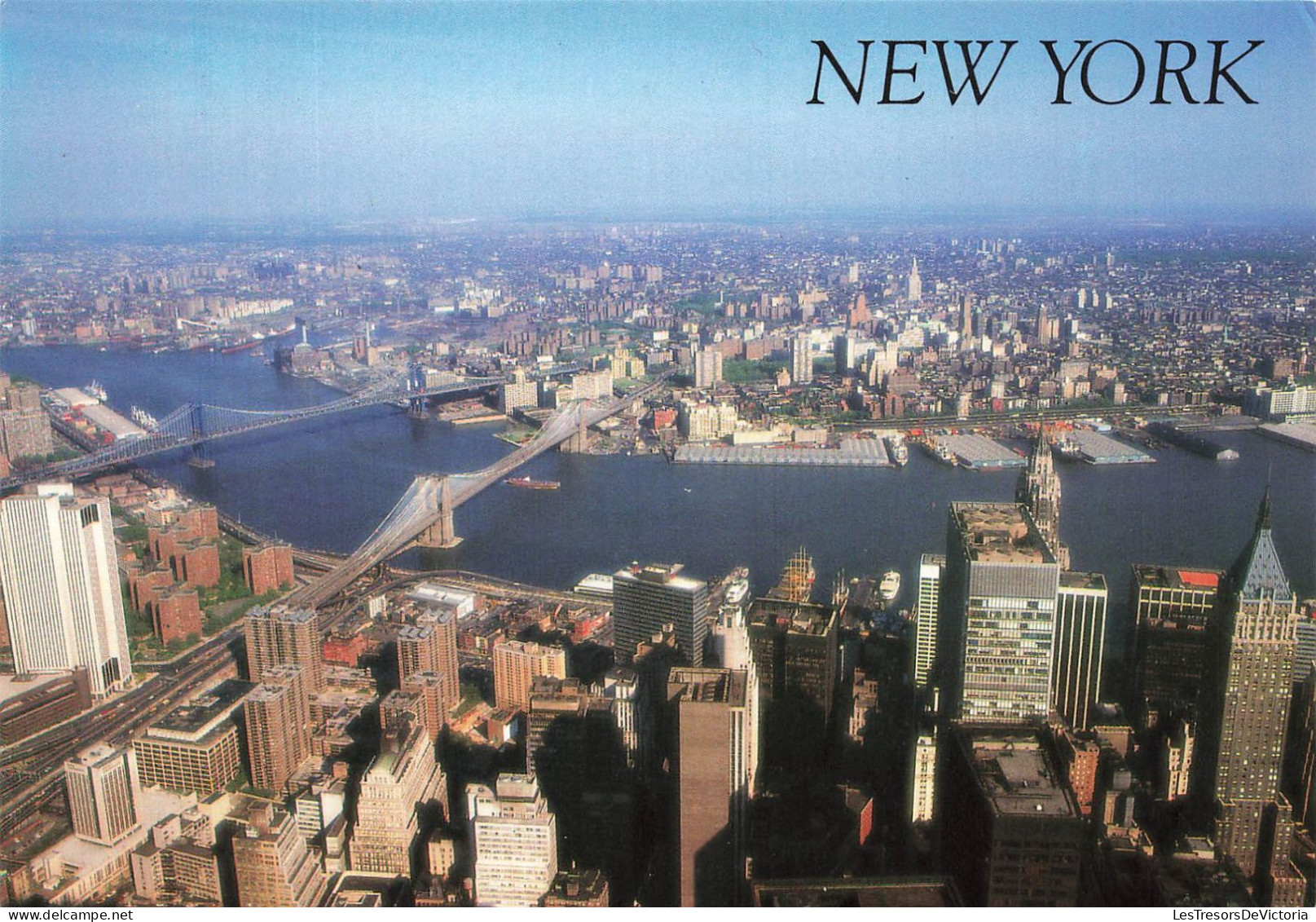 ETATS-UNIS - New York City - Lower Manhattan As Viewed From The Twin Towers Of The World Trade Center - Carte Postale - Andere Monumenten & Gebouwen