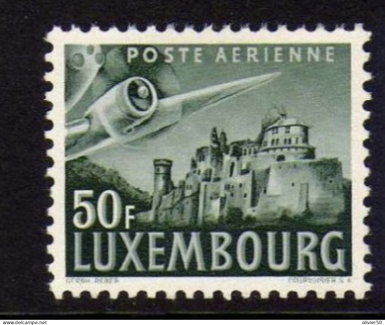Luxembourg - 1946 - PA  50 F. Chateau De Vianden -  Neufs* - MH - Unused Stamps