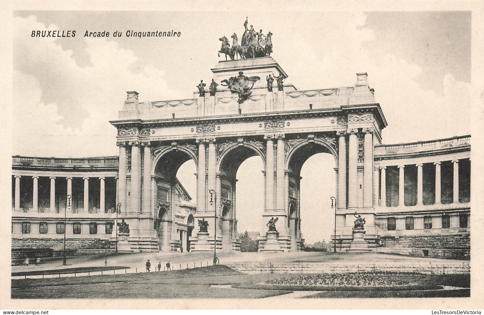 BELGIQUE - Bruxelles - Arcade Du Quinquantenaire - Animé - Carte Postale Ancienne - Autres & Non Classés