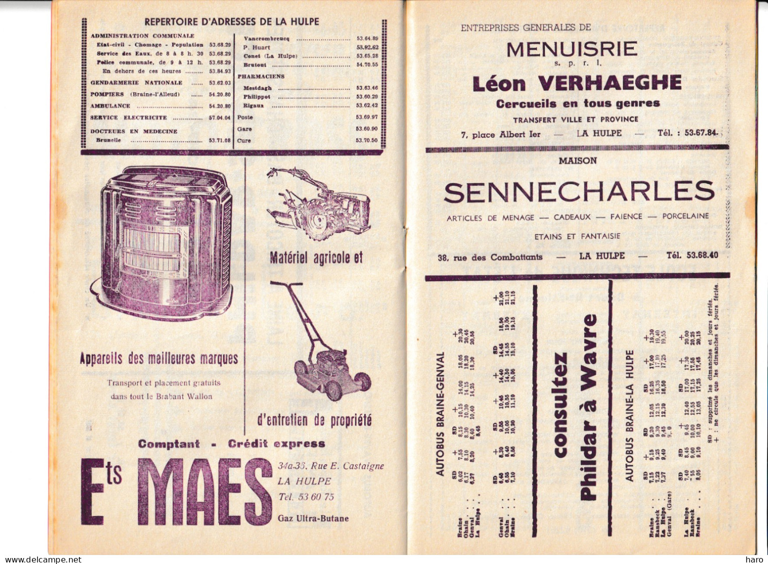 Livret Publicitaire Infos Pratiques Pour  Visiter La Région De RIXENSART, GENVAL, OTTIGNIES, LA HULPE, COURT St (B376) - Advertising