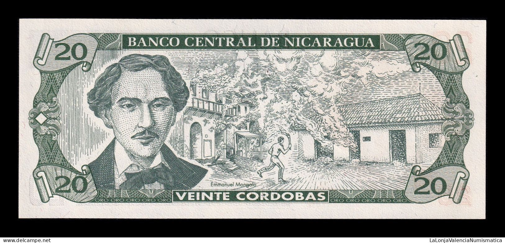 Nicaragua 20 Córdobas 1990 Pick 176b Sc Unc - Nicaragua