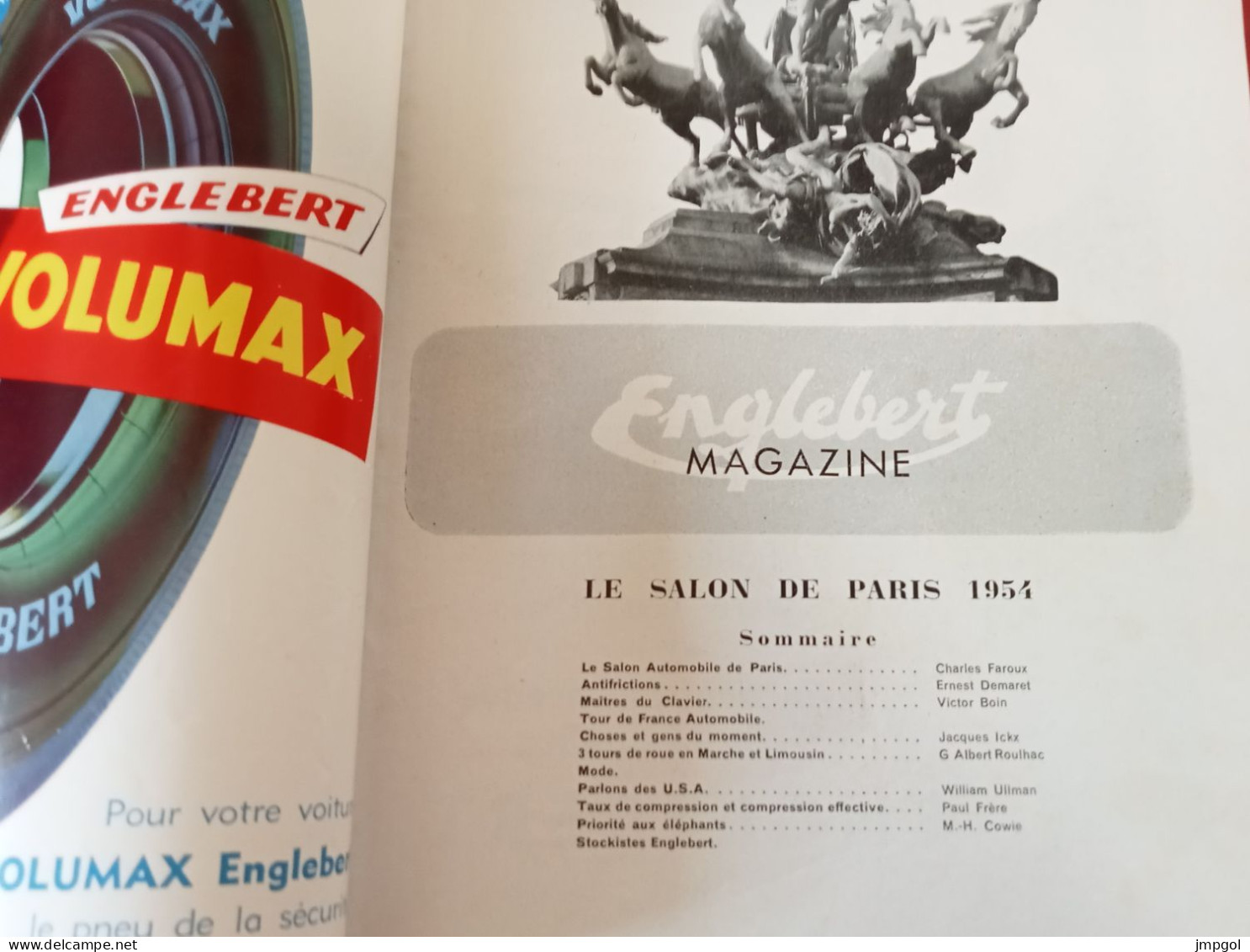 Englebert Magazine N°73 Sep 1954 Salon Auto Paris Simca Aronde Fregate Ferrari Traction Dyna Tour France Auto Limousin - Auto/Motor