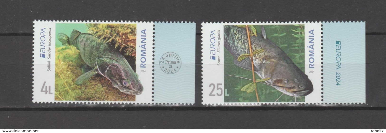 ROMANIA 2024 - Europa CEPT - Underwater Fauna & Flora - FISH -  Set Of 2 Stamps MNH** - 2024