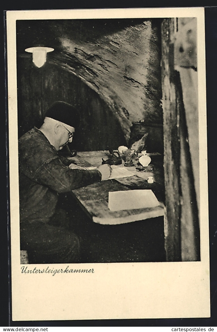 AK Clausthal-Zellerfeld, Bergmann In Der Untersteigerkammer  - Mines