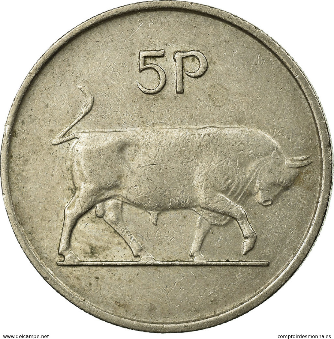 Monnaie, IRELAND REPUBLIC, 5 Pence, 1974, TTB, Copper-nickel, KM:22 - Irlande