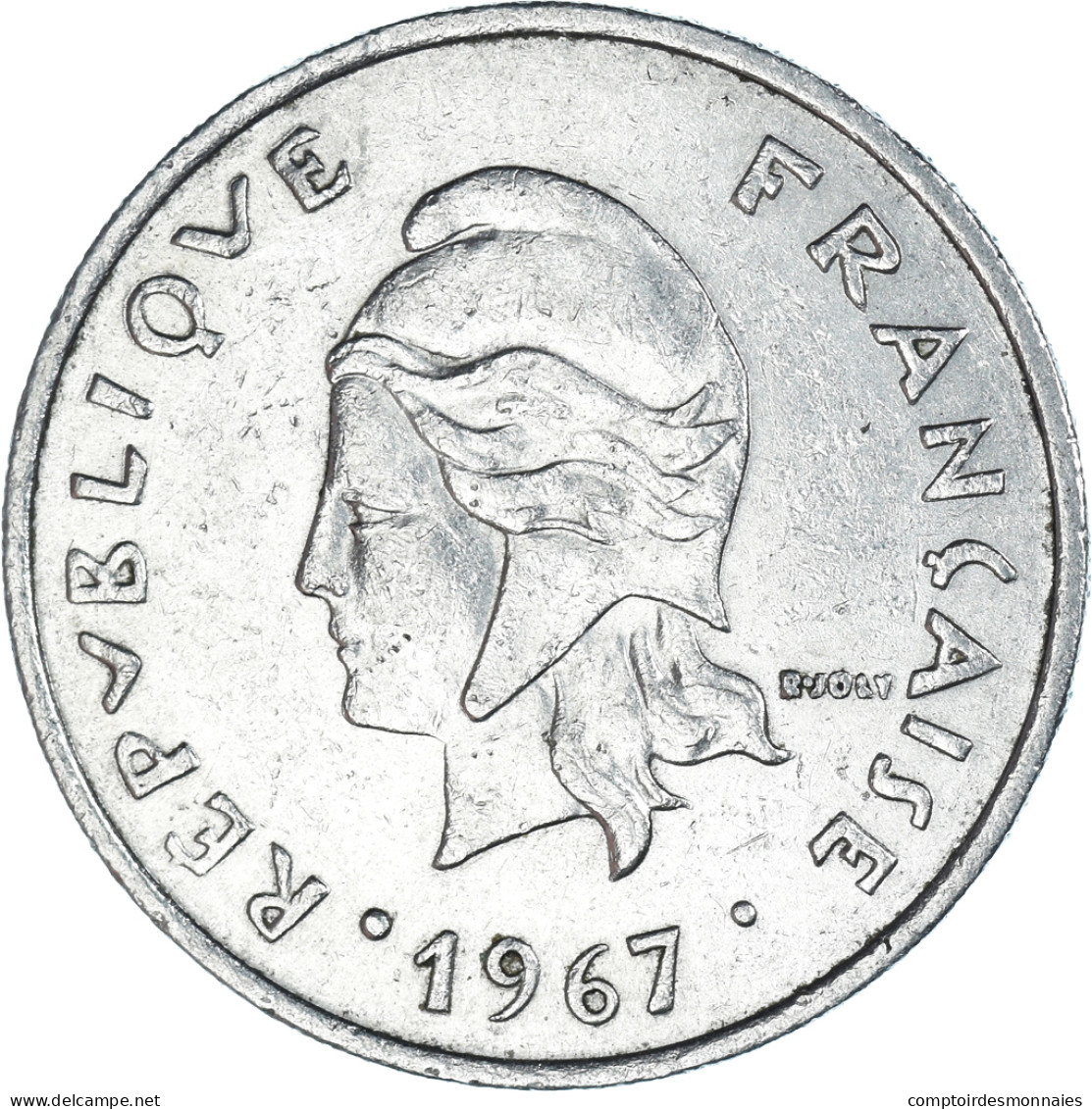 Monnaie, Polynésie Française, 20 Francs, 1967 - Polynésie Française