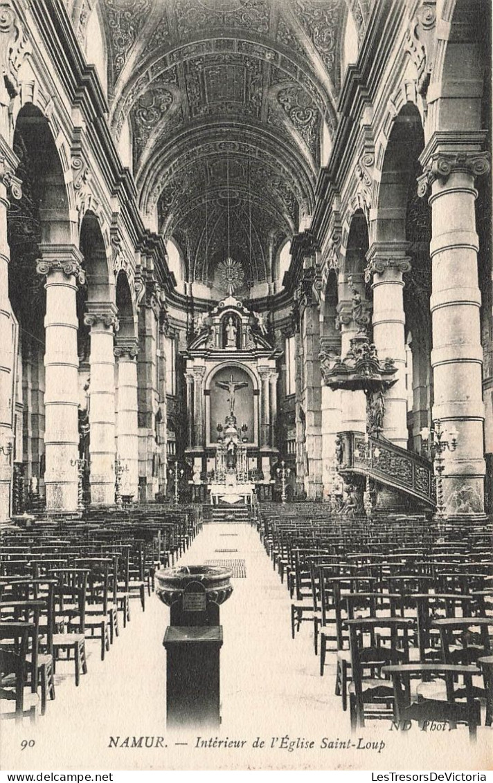 BELGIQUE - Namur - Intérieur De L'église Saint Loup - ND Phot - Carte Postale Ancienne - Namur