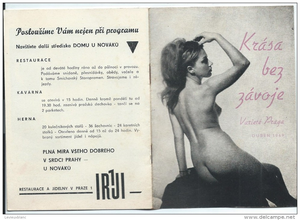 Pologne/ Dépliant Publicitaire/ Show érotique Et Chorégraphique/Variete Praga/JerryBergmann/Duben/ 1969  CMH37bis - Other & Unclassified