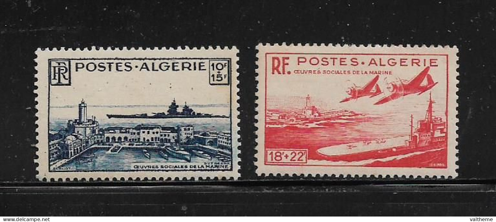 ALGERIE  ( DIV - 462 )   1949   N° YVERT ET TELLIER    N°  213/214    N** - Nuevos