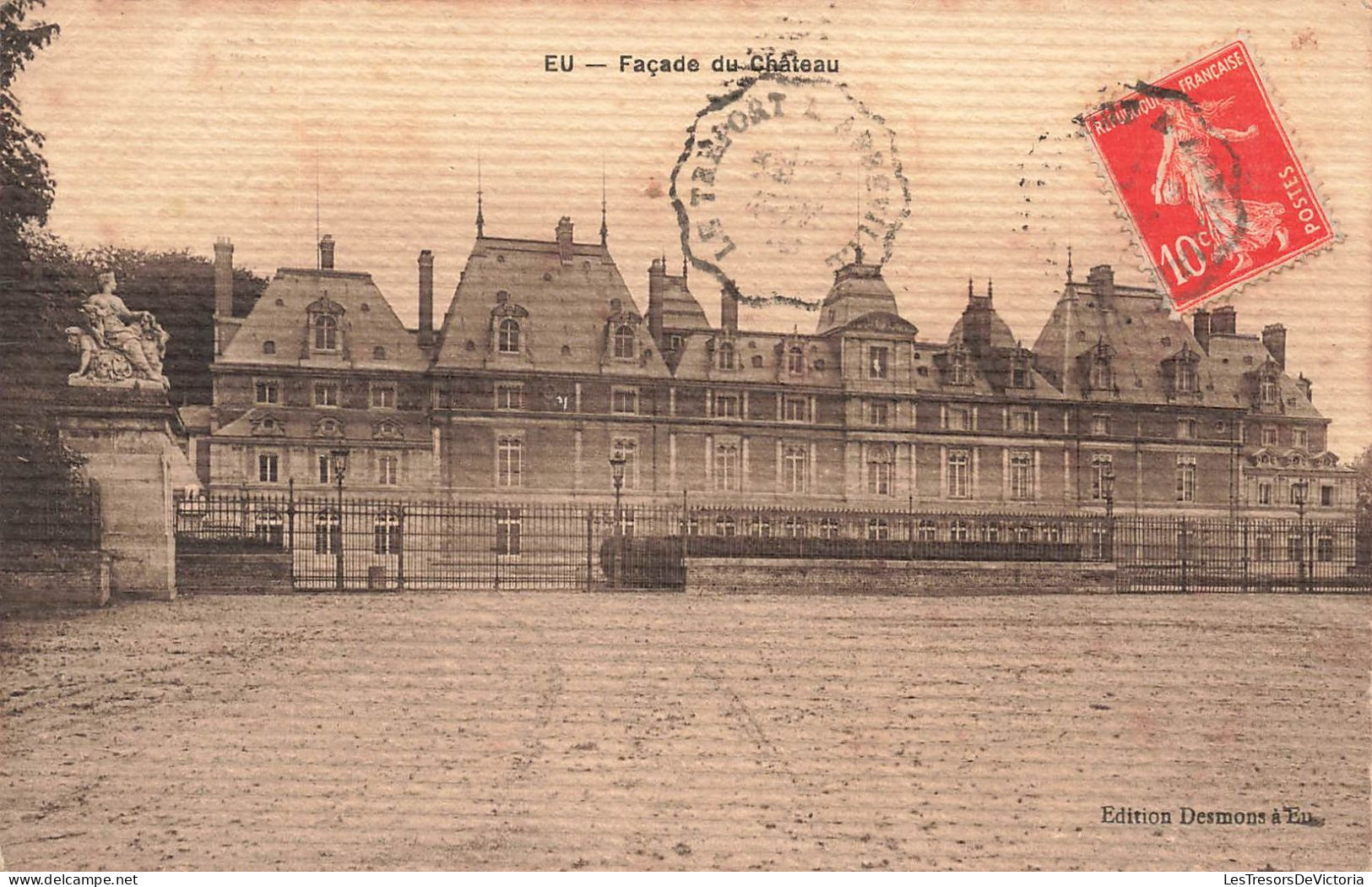 FRANCE - Eu - Façade Du Château - Carte Postale Ancienne - Eu