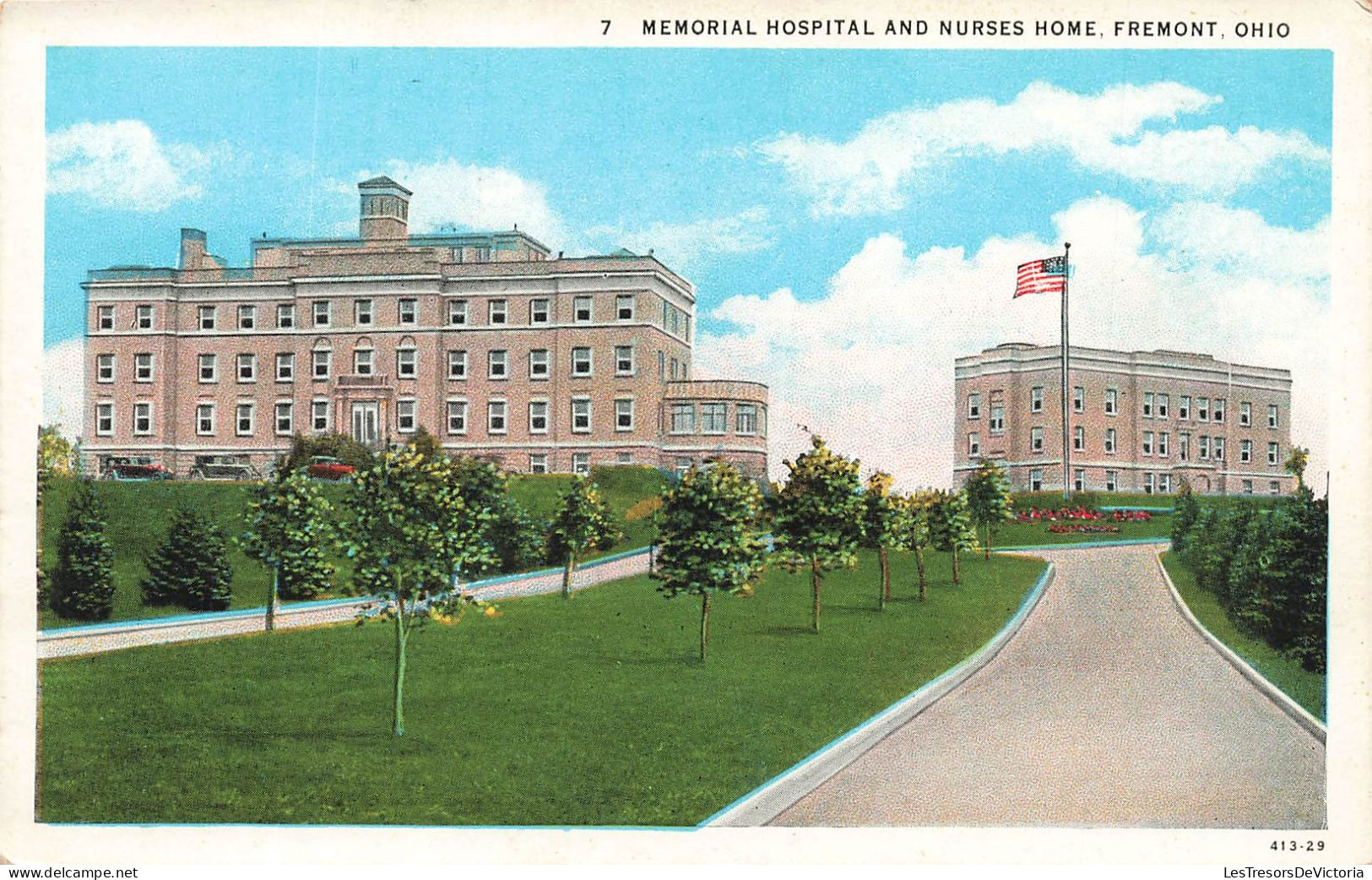 ETATS-UNIS - Memorial Hospital And Nurses Home - Fremont - Ohio - Vue Générale - Carte Postale - Andere & Zonder Classificatie