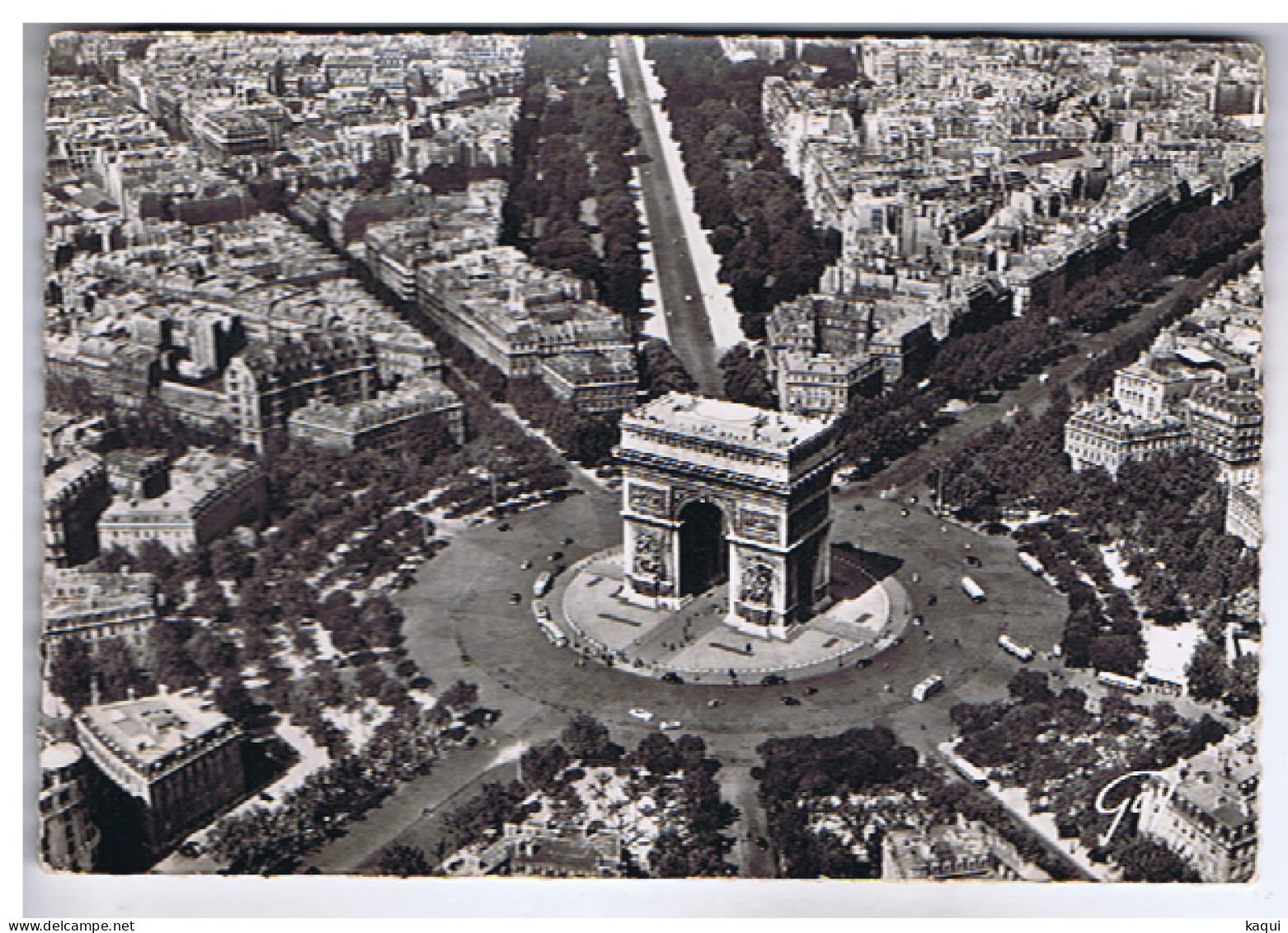 PARIS - EN AVION SUR PARIS - La Place Et L'Arc De Triomphe De L'Etolie - Editions Guy - N° 7 509 - Arc De Triomphe