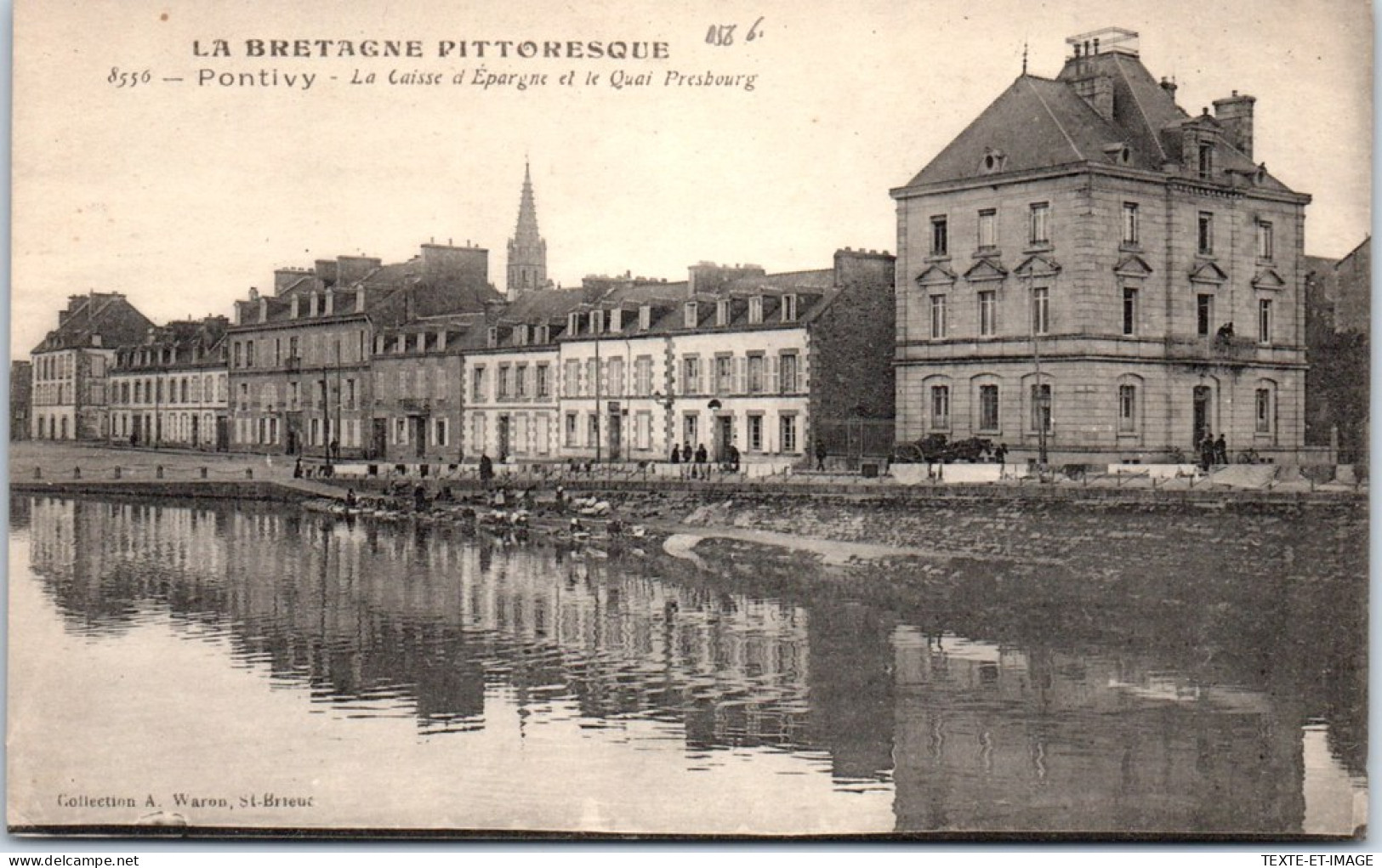 56 PONTIVY - La Caisse D'epargne Et Quai Presbourg  - Pontivy