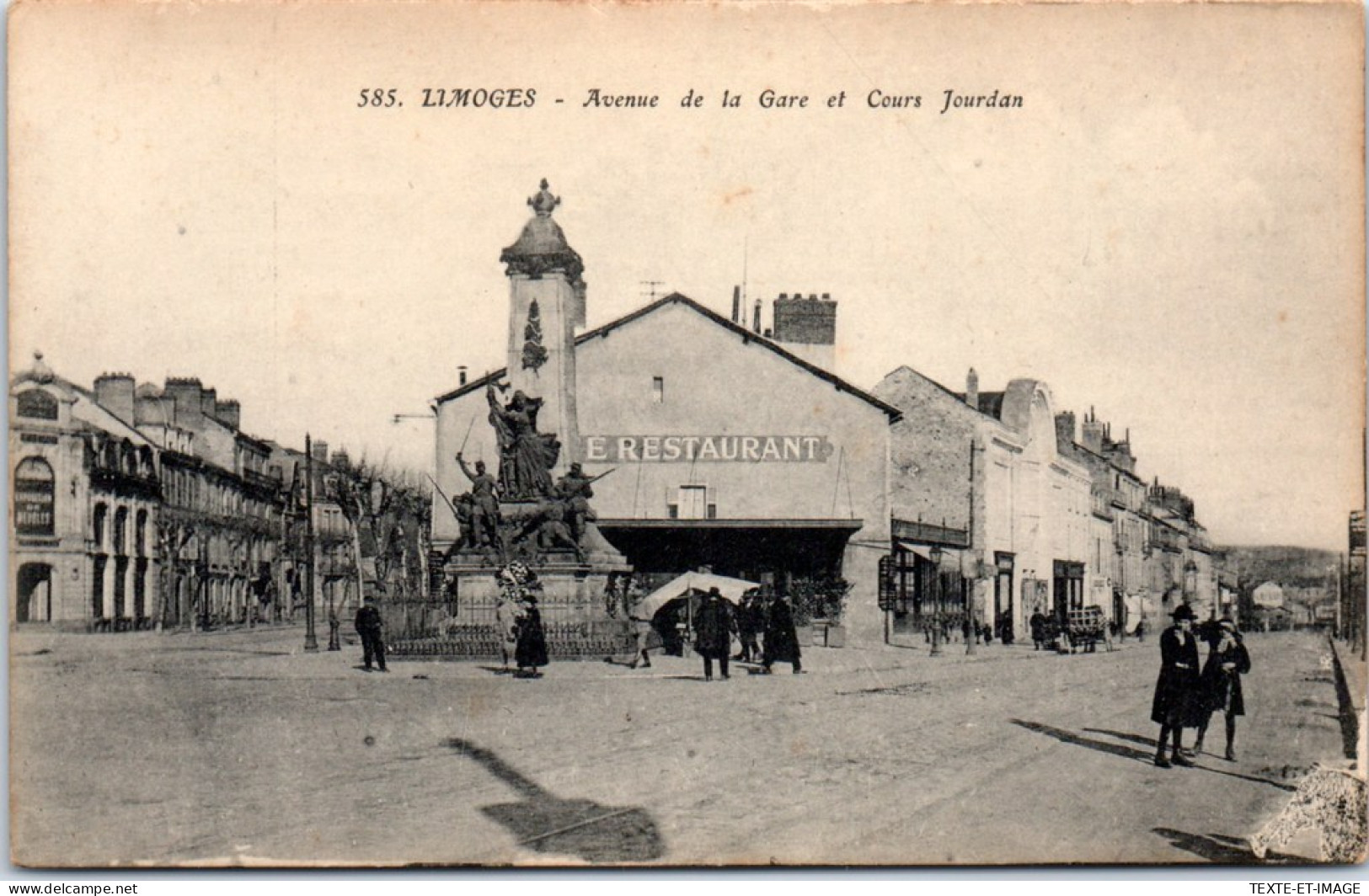 87 LIMOGES - Avenue De La Gare Et Cours Jourdan. - Limoges