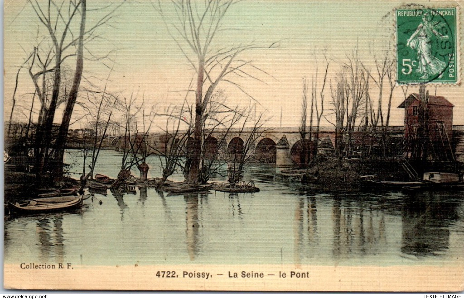 78 POISSY - La Seine Et Le Pont. - Poissy