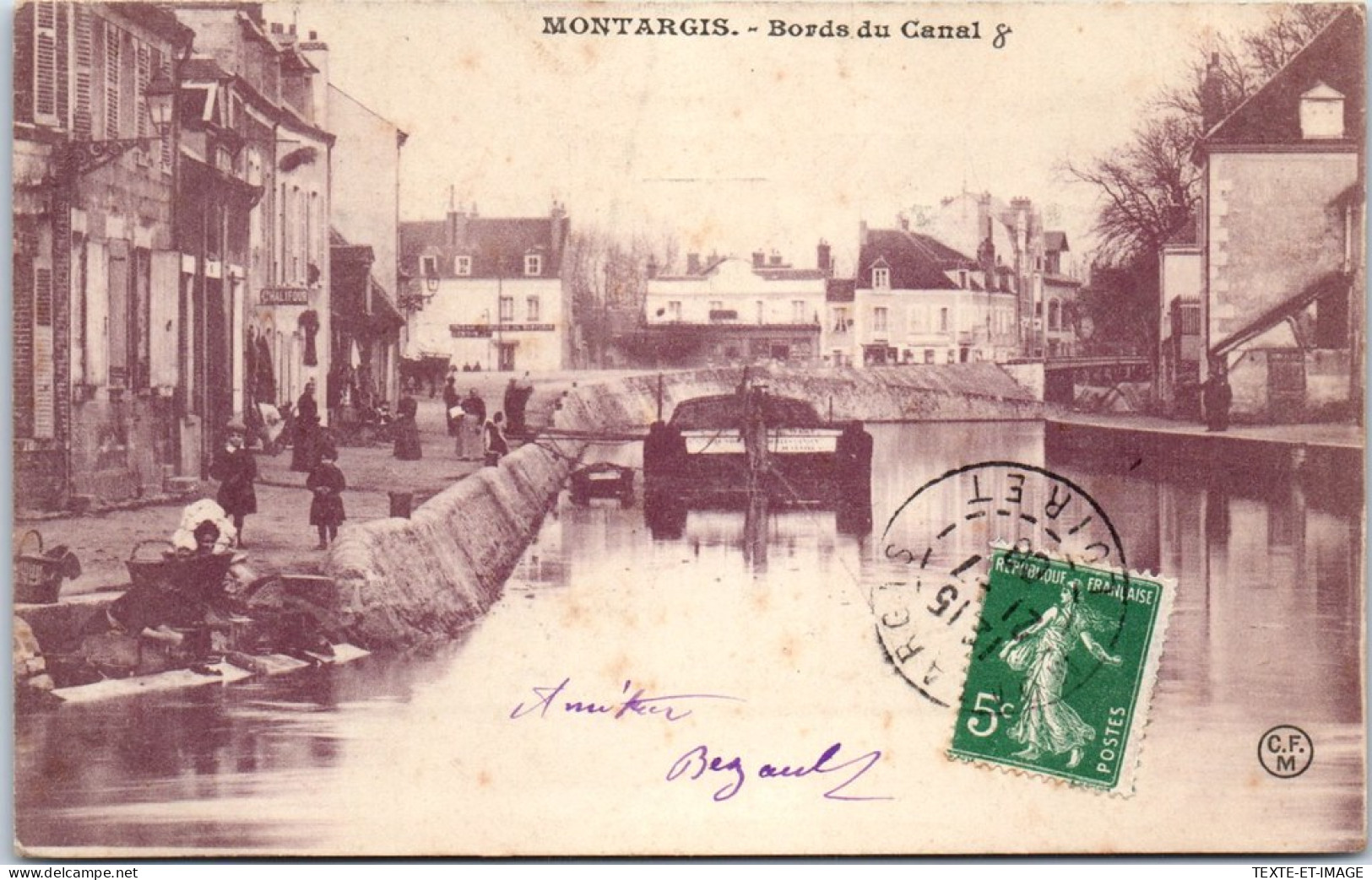 45 MONTARGIS - Une Vue Des Bords Du Canal Du Loing  - Montargis