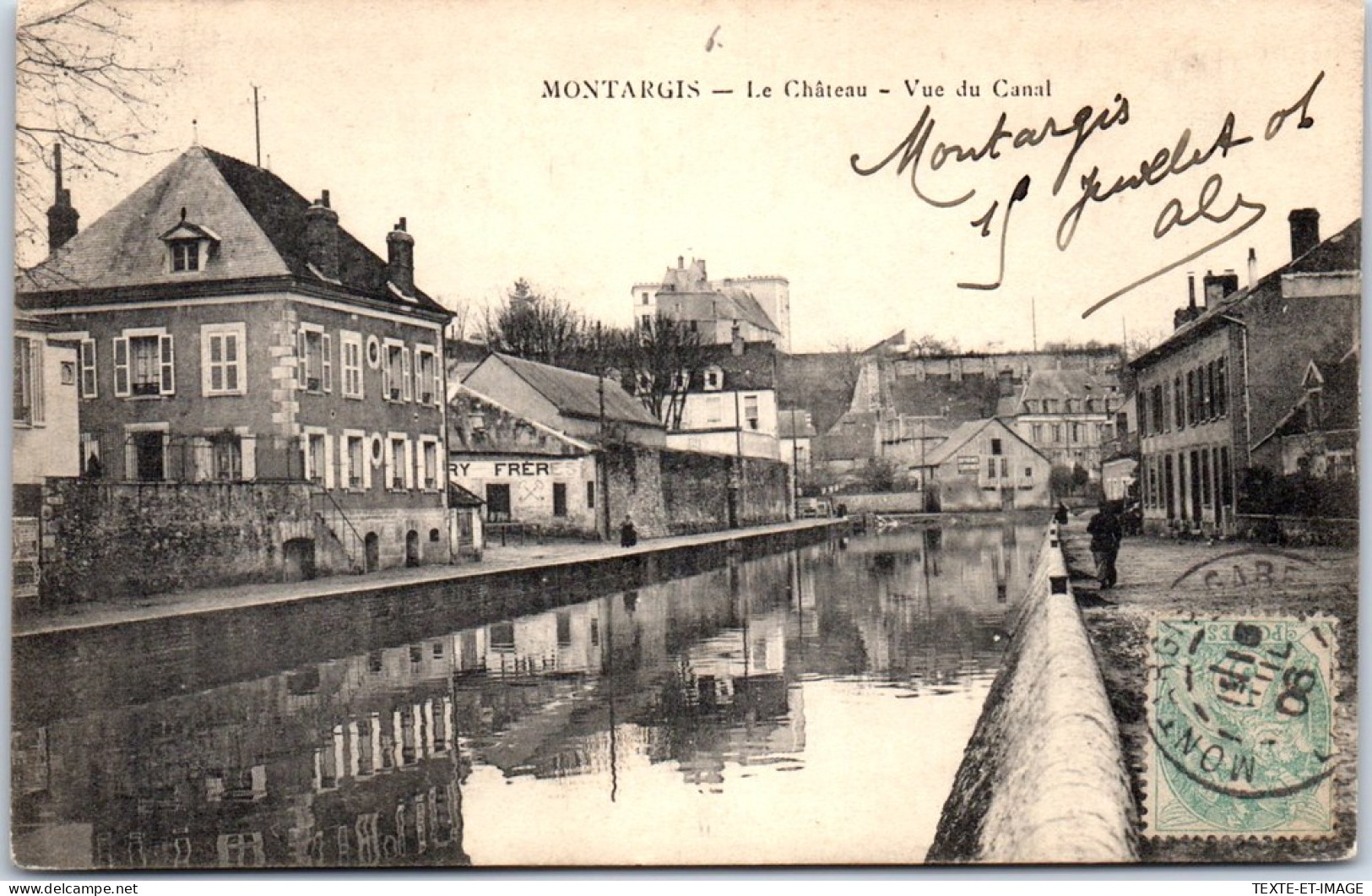 45 MONTARGIS - Le CHATEAUvu Depuis Les Bords Du Canal  - Montargis