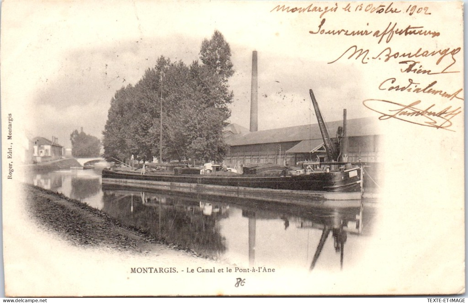 45 MONTARGIS - Le Canal Et Le Pont A Ane  - Montargis