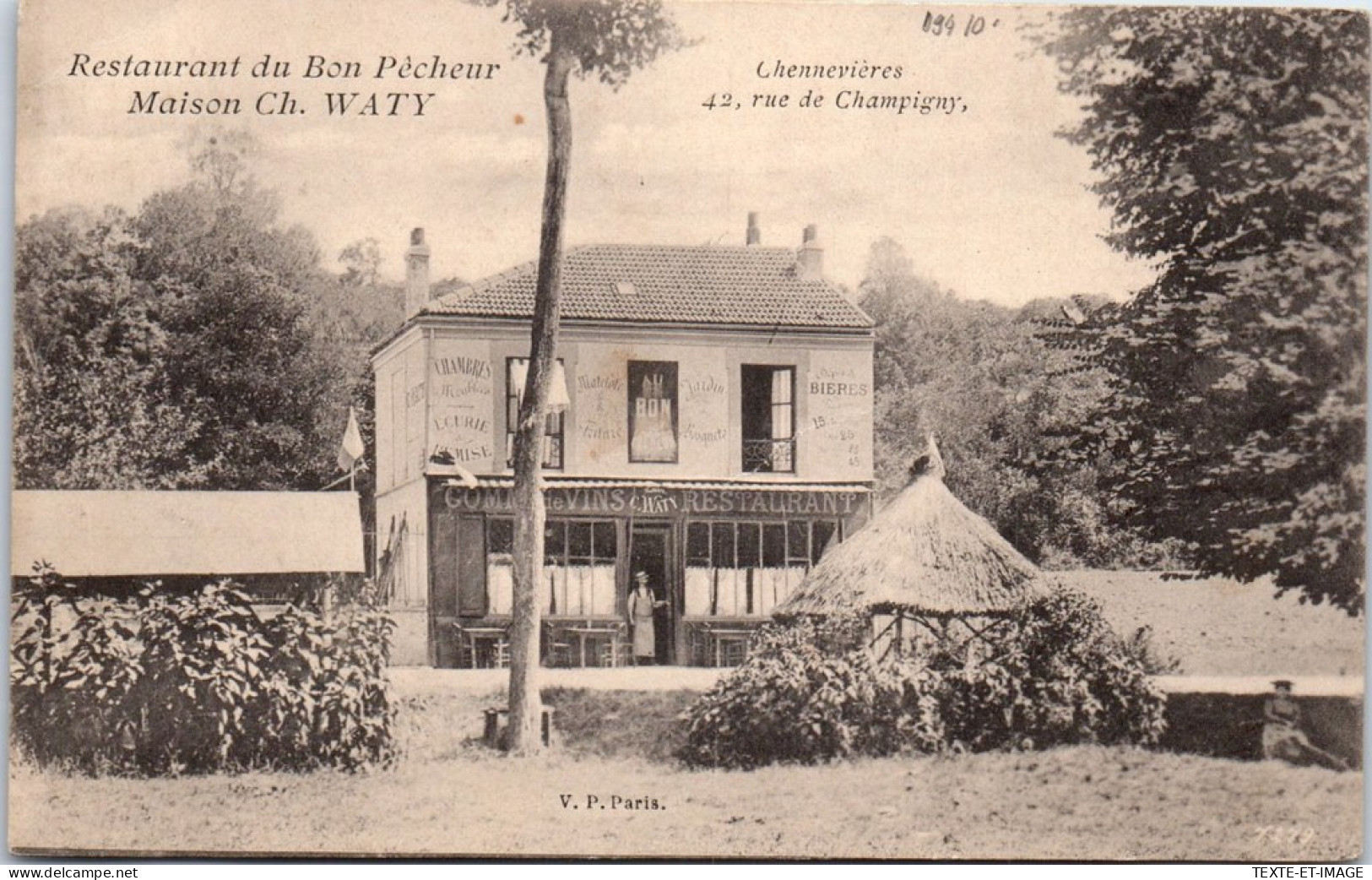 94 CHENNEVIERES - Restaurant Au Bon Pecheur 42 Rue Champigny  - Chennevieres Sur Marne