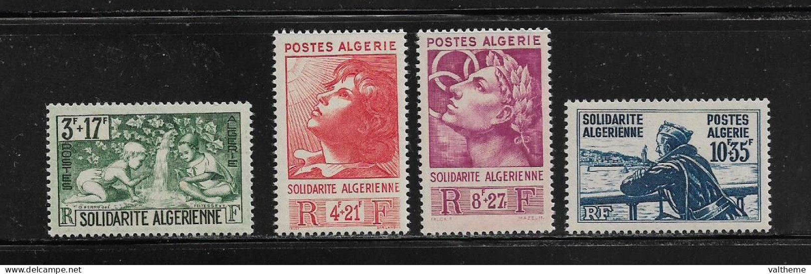 ALGERIE  ( DIV - 466 )   1946   N° YVERT ET TELLIER    N°  249/252    N** - Nuovi