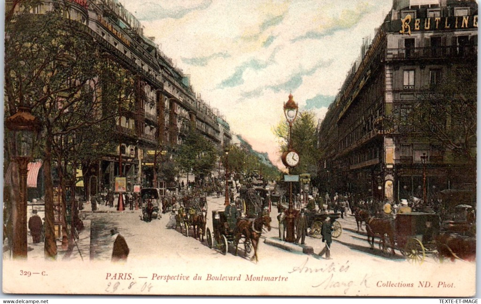 75009 PARIS Perspective Du Boulevard Montmartre  - Arrondissement: 09