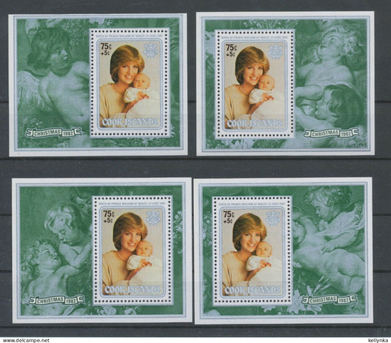Cook Island - BL128/131 - Diana - Birth Of Prince William - MNH - Cook