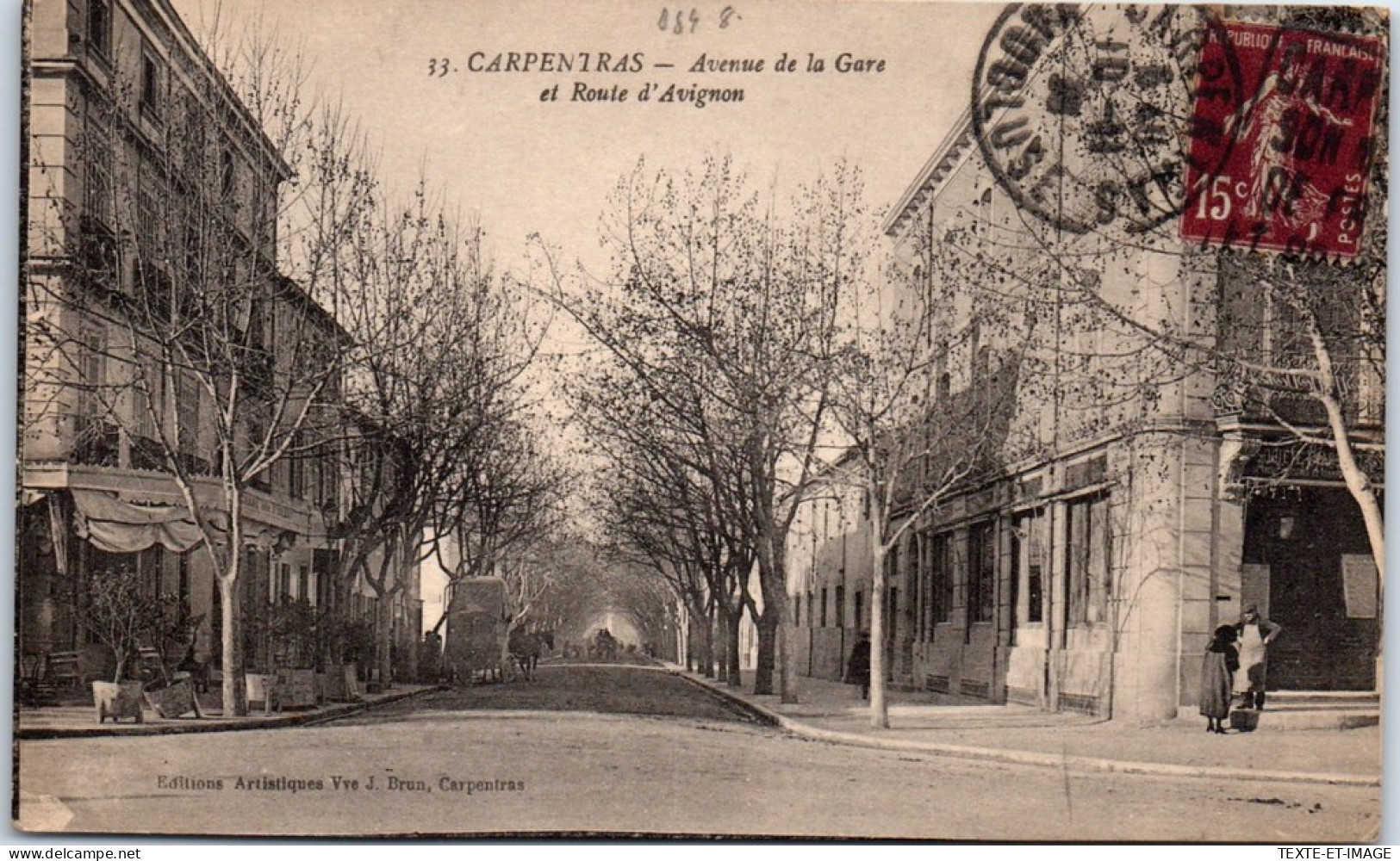 84 CARPENTRAS - Avenue De La Gare, Route D'avignon - Carpentras