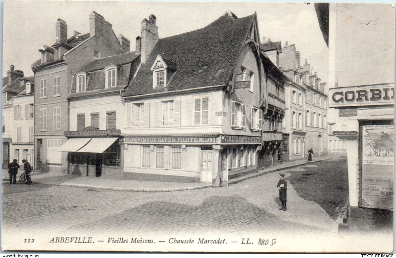 80 ABBEVILLE - Vieilles Maisons Chaussee Marcadet. - Abbeville
