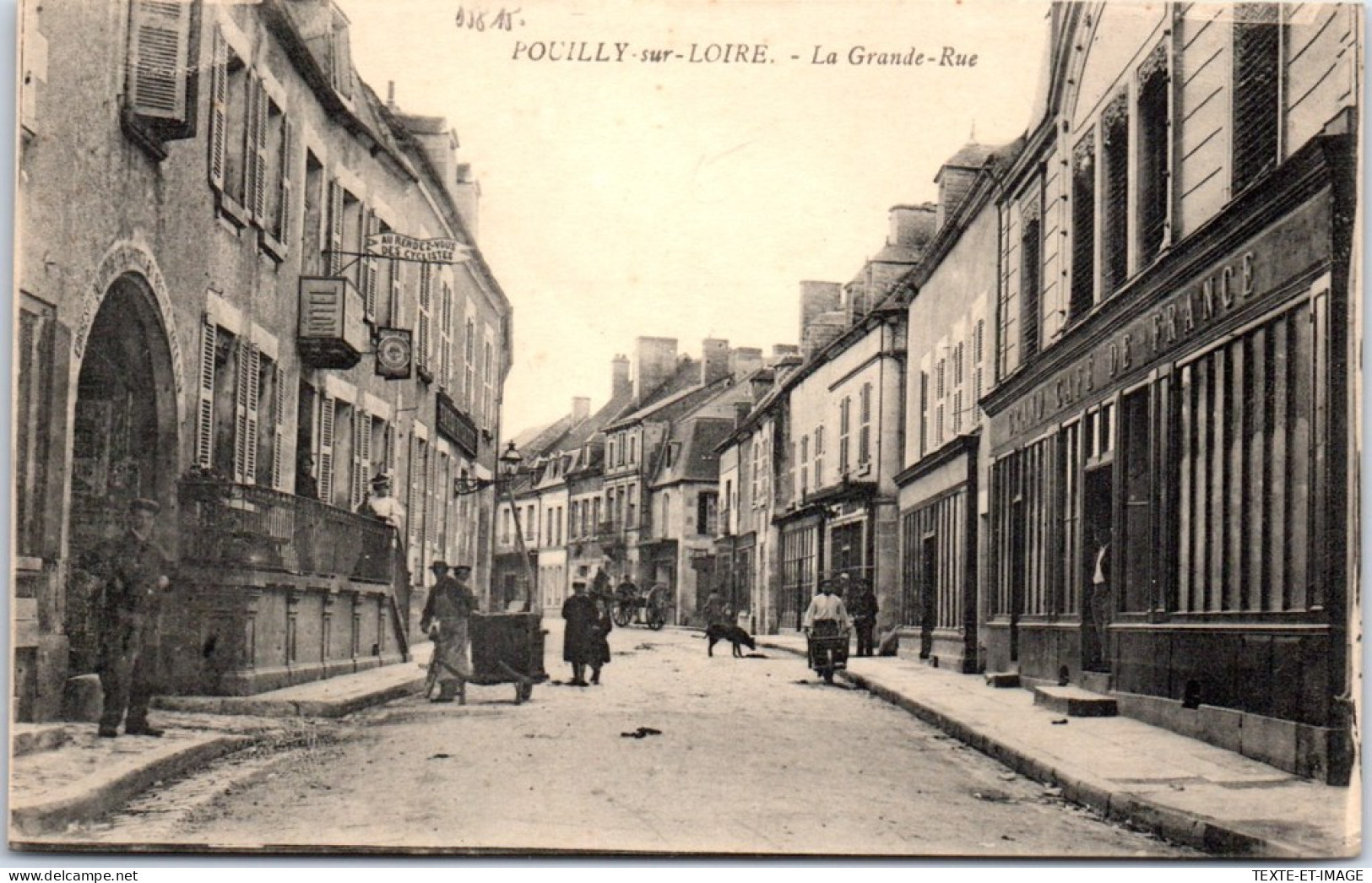 58 POUILLY SUR LOIRE - Vue Partielle De La Grande Rue. - Pouilly Sur Loire