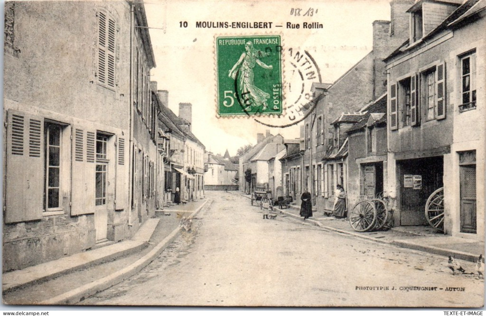 58 MOULINS ENGILBERT - La Rue Rollin. - Moulin Engilbert