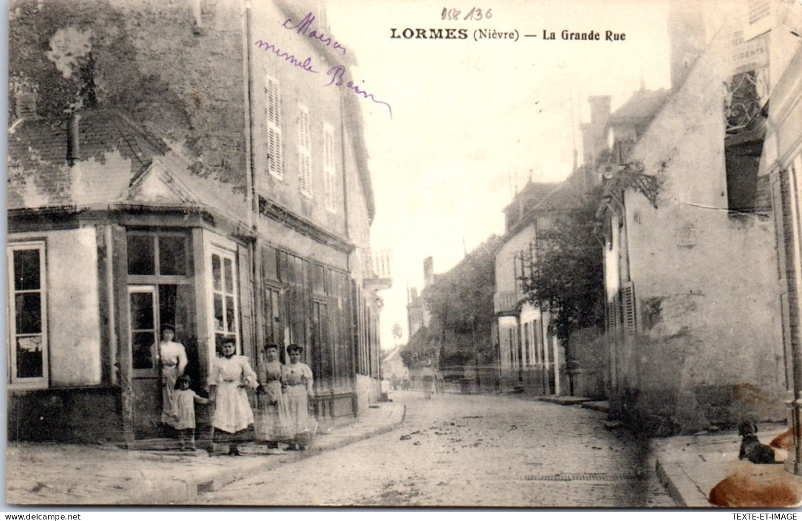 58 LORMES - La Grande Rue. - Lormes