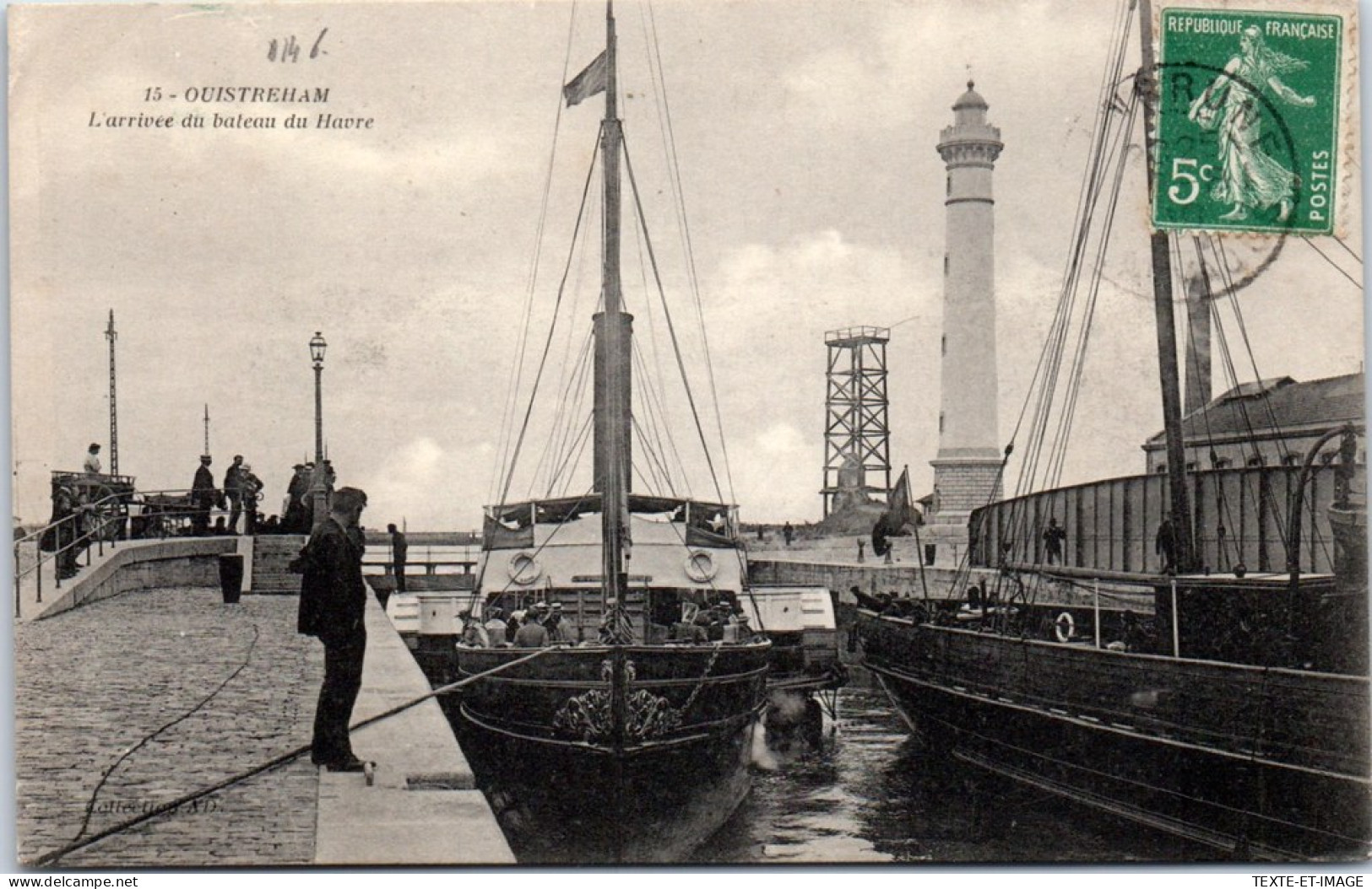 14 OUISTREHAM - L'arrivee Du Bateau Du Havre  - Ouistreham