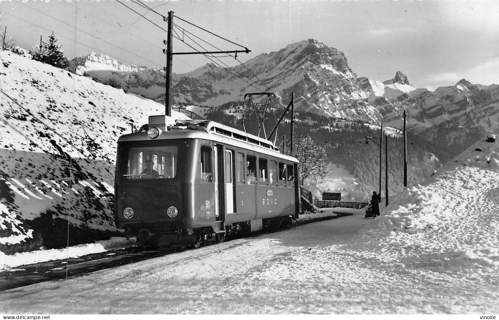 P-24-Mi-Is-645 : VILLARS. LE MUVERAN.  TRAMWAY FUBICULAIRE - Villars-Chesières