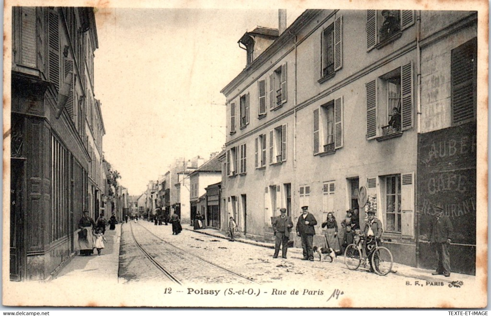 78 POISSY - Perspective De La Rue De Paris  - Poissy