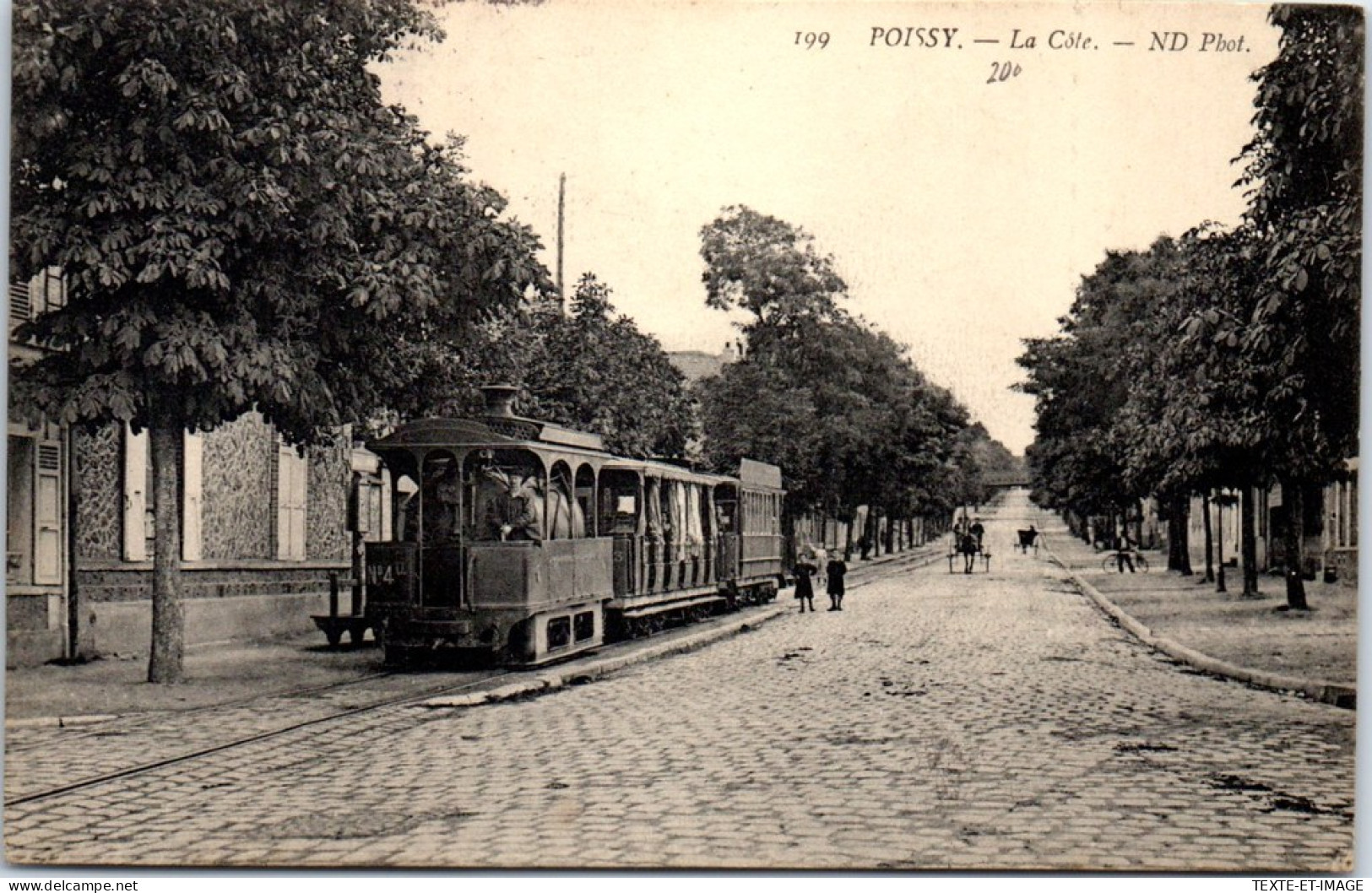 78 POISSY - La Cote (beau Plan De Tramway) - Poissy