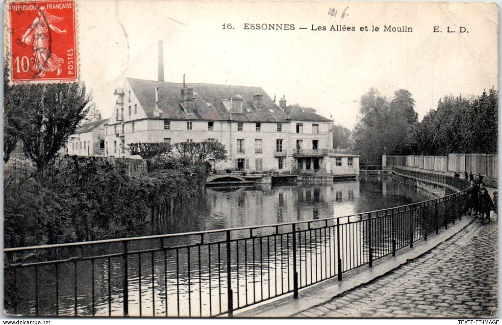 91 ESSONNES - Les Allees Et Le Moulin. - Essonnes