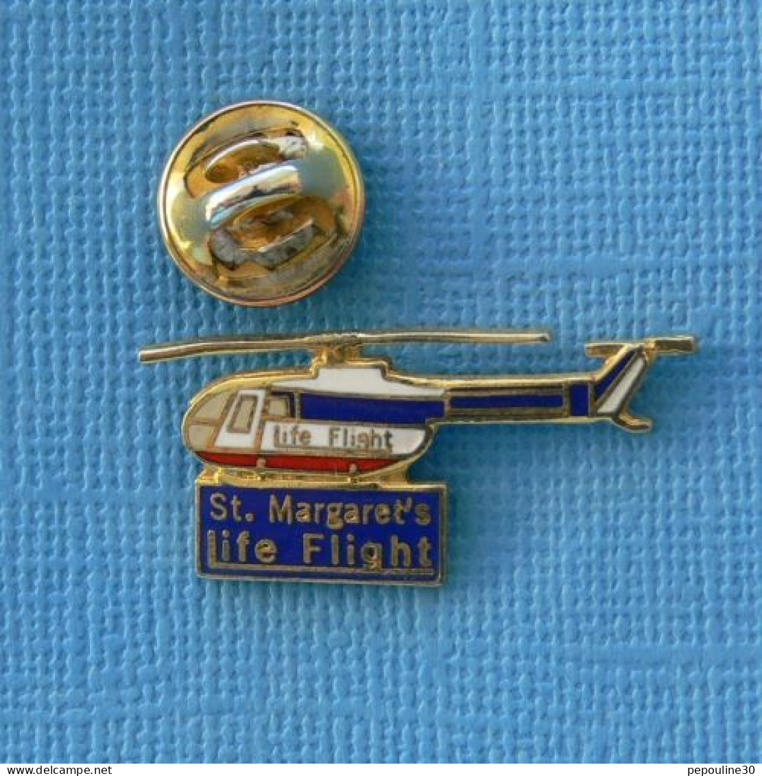1 PIN'S //   ** St MARGARET's / LIFE FLIGHT / HÉLICOPTÈRE MBB BO-105C ** . (20/20) - Avions